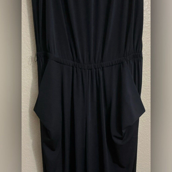 MK Michael Kors Strapless Jumpsuit Black Small Elastic Waist Polyester Stretch - Picture 5 of 7